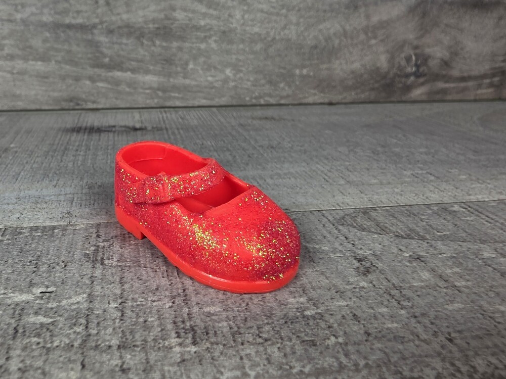 Glitter Girls By Battat Replacement Shoe RIGHT SHOE ONLY Red Sparkly g78e